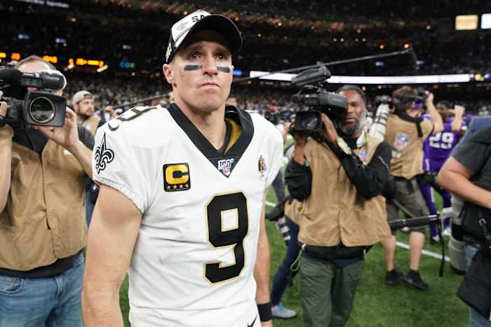 Drew Brees Loss © John David Mercer-USA TODAY Sports